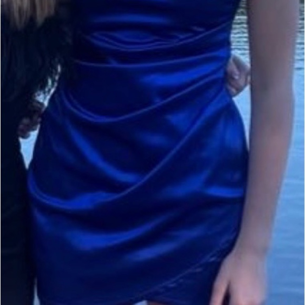 Emerald Sundae Royal Blue Mini Dress